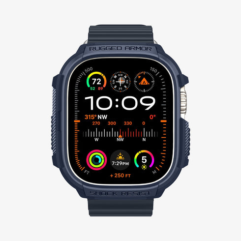 ACS05456 - Apple Watch Series (Apple Watch (49mm)) in matte black showing the front